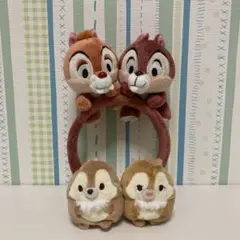 ディズニーリゾート　チップとデール ぬいぐるみカチューシャ