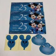 ディズニーシー 25周年 ジュビリーシール パンフレット ネームタグシール 風船