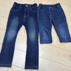 BREEZE ブリーズ デニムレギンス パンツ 長 半 セット