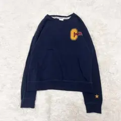 CONVERSE コンバース　トレーナー　Ｌサイズ　ネイビー　刺繍ロゴ