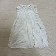 韓国子供服　ラカメル　XS 80-90cm ノースリーブワンピース　フリルのサムネイル
