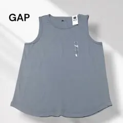 訳あり 未使用 GAP タンクトップ ノースリーブ 綿100 M グレー 夏のサムネイル