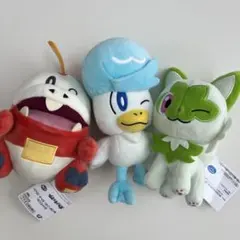 ポケモンぬいぐるみ　ニャオハ　ホゲータ　クワッス