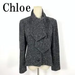 ウール ノーカラージャケット