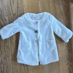 ホワイト フリースアウター 95cm