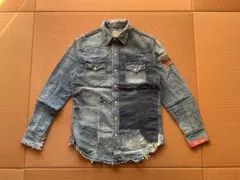 ラルフローレン　デニム　ダンガリー　ウエスタンシャツ