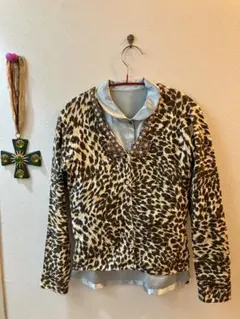 ANNA NOLINARIヒョウ柄カーディガンのサムネイル