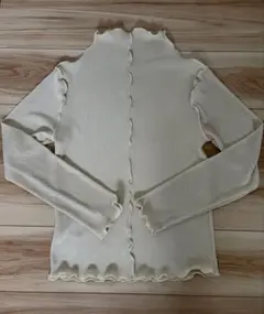 classicalelf 2wayメロープリーツハイネックトップス アイボリー