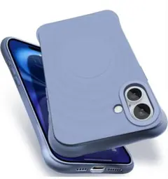 iPhone16 ケース MagSafe 耐衝撃 MIL規格 シリコン グレー