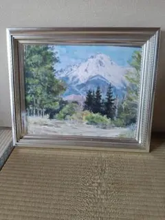 山口硯閉作 油彩画 風景画 額装 山岳 渓流 アート - メルカリ