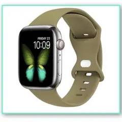 Tighesen コンパチブル Apple Watch バンド オリーブグリーン