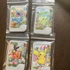 ポケモンフレンダ　BT3弾パラレルアートチコリータ　ワニノコ　ポカブ　ピカチュウ