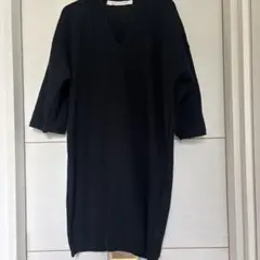 UNIQLO and LEMAIRE ブラックニットワンピース