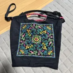 Ball & Chain 刺繍エコバッグ 黒