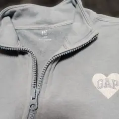 GAP ♡ブルーグレー ジップアップトレーナーＬサイズ（10）