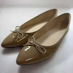 REGAL ベージュフラットシューズ24cm 箱なし