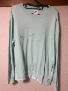 Nike ミントグリーン ロゴ刺繍 トレーナーのサムネイル