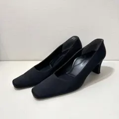 礼式 ブラックパンプス 中ヒール クッション付 Petitsoir