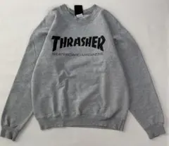 THRASHER 裏起毛 スウェット トレーナー グレー S