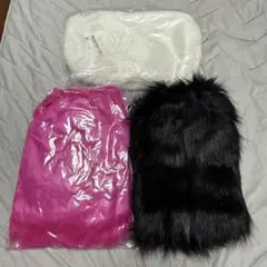 ファーレッグウォーマー キッズ コギャル
