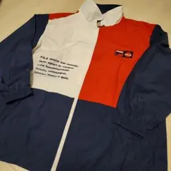 FILA ナイロンジャケット トリコロール 【Lサイズ】