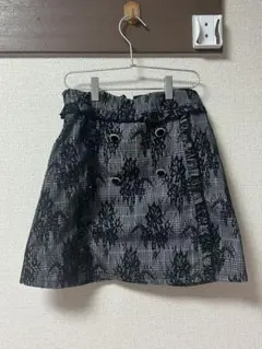 ROJITA チェック×レースボンディング台形スカートのサムネイル
