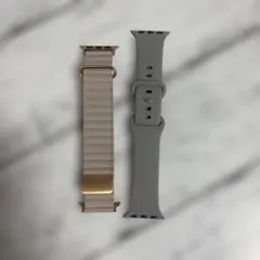 Apple Watch用 グレー バンド・ベージュベルト