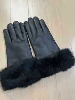 M-PREMIER（エムプルミエ） レザー手袋／ファー付きグローブ