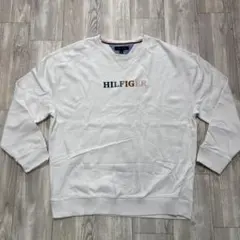 トミーフィルフォガー TOMMY HILFIGER ホワイト スウェット XL