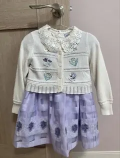 アナスイミニ　フォーマル　ワンピース　シャツ　カーディガン　3点セット