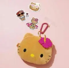 sweet 8月号 付録 日焼けハローキティ ぬいぐるみ ステッカーセット