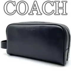 【美品】コーチ セカンドバッグ 2522 アクセサリーポーチ ハンドバッグ　黒