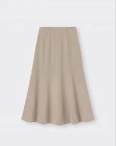 マーメイドフレアスカートZQ GU ベージュ　XXL