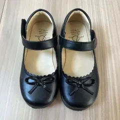 フォーマルシューズ 16.0cm 黒　リボン