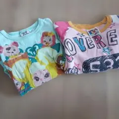 ラブレボ　トレーナースウェット　ロンT　カラフルなTシャツ2枚セットのサムネイル