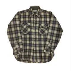 じ*ん様 ビンテージ チェック柄　開襟シャツ　pendleton sears ビンテージ チェック柄 開襟シャツ pendleton sears - メルカリ
