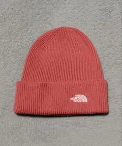 美品　THE NORTH FACE ニット帽 ビーニー サーモンピンクのサムネイル