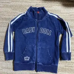 BABY DOLL ジップアップジャケット 100cm ネイビー　j7