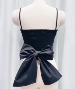 lilLilly pain カップイン バックリボンキャミトップス