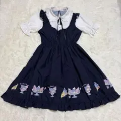 サンリオ　タキシードサム　ゴスロリ　ワンピース　メイド　コスプレ　Mサイズのサムネイル