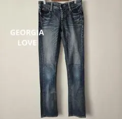 【GEORGIA LOVE】ストレートデニム　ジーンズ　58　S　レディース