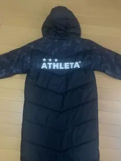 ATHLETA ベンチコート フード付き 黒　ブラック　140