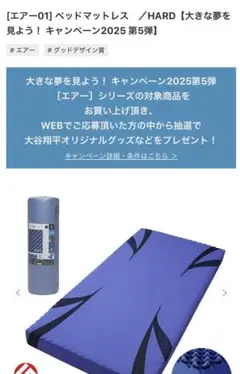 新品同様 西川 AIR エアー01 ベッドマットレス ハード セミダブル14cm