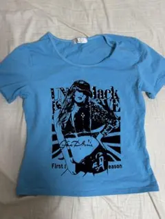 y2k Tシャツ 半袖 ブルー
