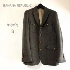 バナナリパブリック テーラードジャケット ウール S アンティーク 秋冬 紳士
