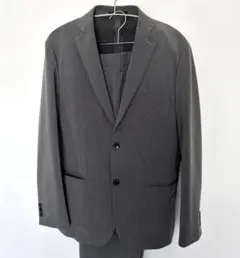 グレー ビジネススーツ セットシングルブレスト