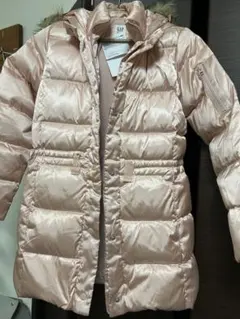 GAP キッズ　ピンク ダウンコート フード付き