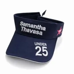 サマンサタバサ サンバイザー UNDER25 ネイビー