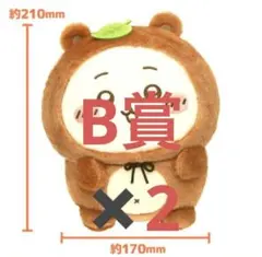 あ*ん様 ちいかわ　たぬきだもんくじ　ちいかわ　B賞　2体