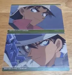 名探偵コナン 場面写トレーディング クリアカード 2枚